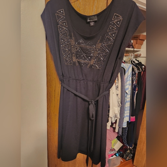 Lane Bryant Dresses & Skirts - Final Price: Lane Bryant ☃️Black Dress w/Tie at waist